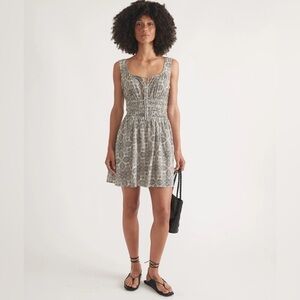 Marine Layer Black and White Patterned Dress